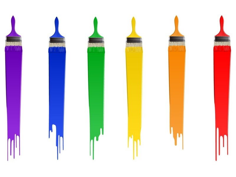 colorful paintbrushes