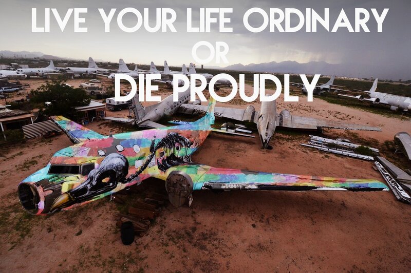 Colorful Painted Airplane