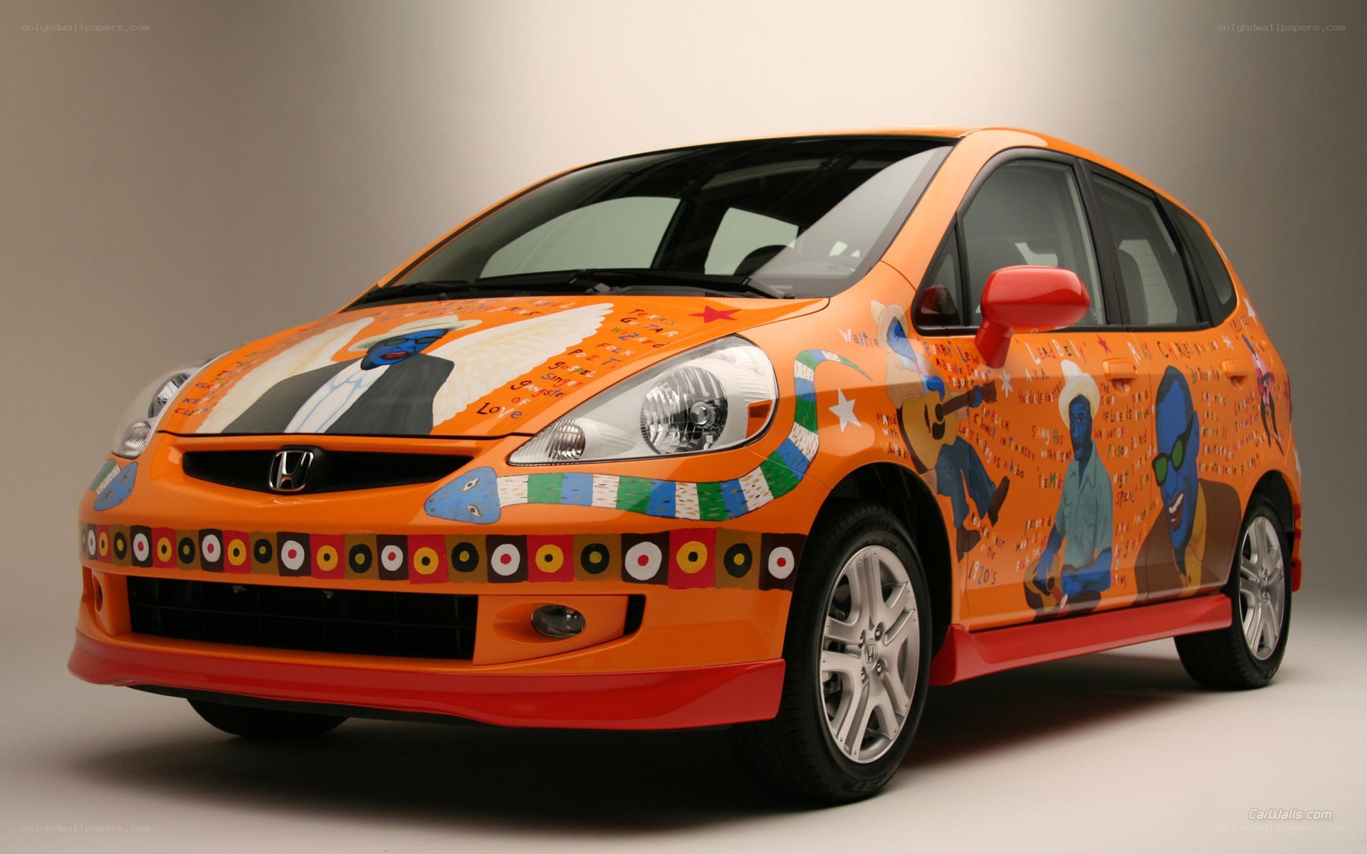 colorful painted car