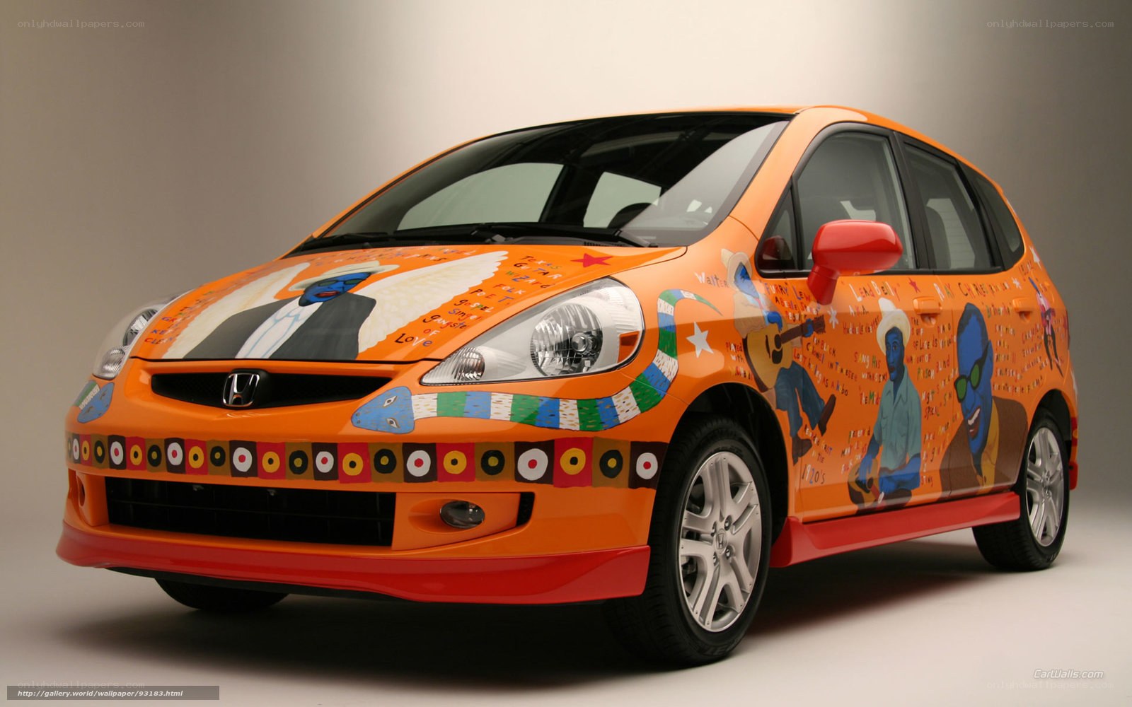 colorful painted car