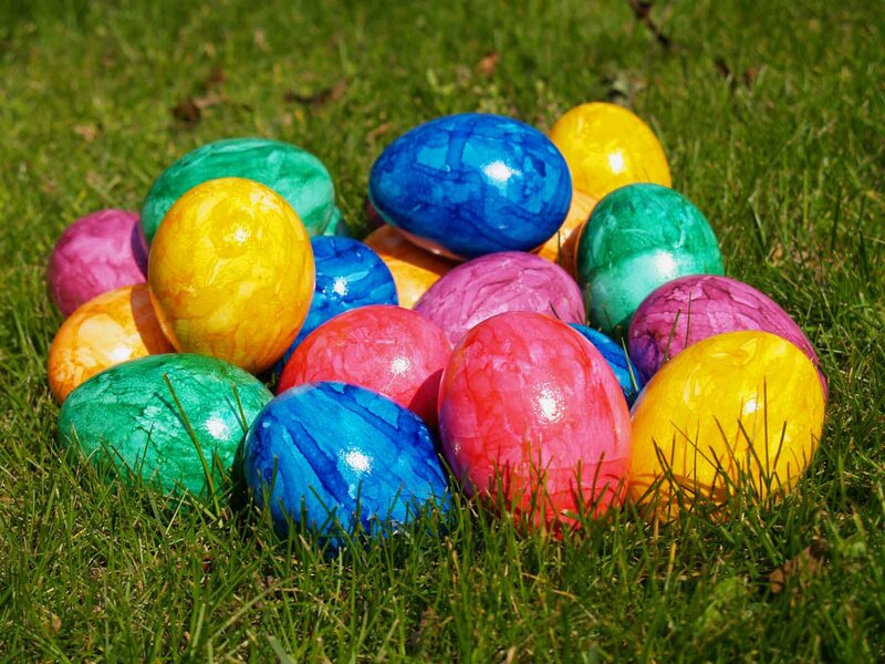 Colorful Painted Eggs