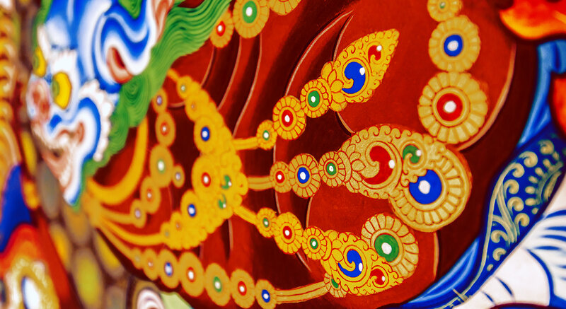 Colorful Painted Ornament