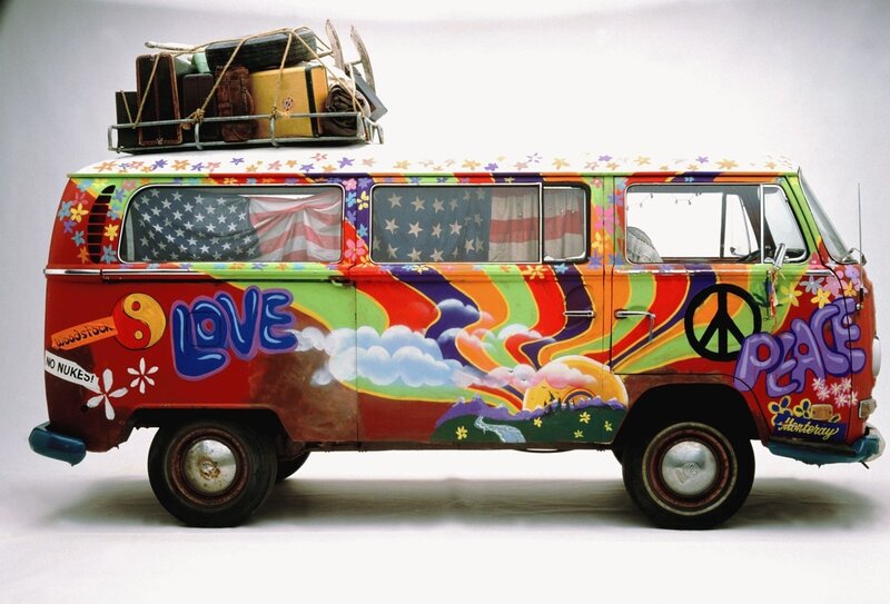 Colorful Painted Van