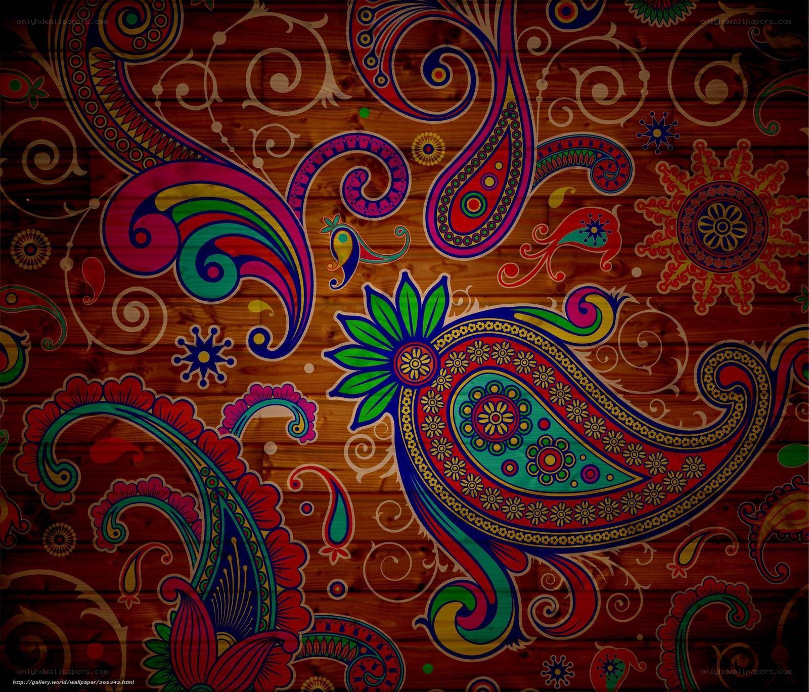 colorful paisley pattern