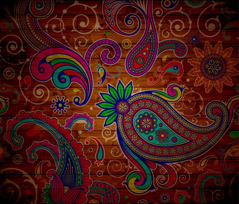 colorful paisley pattern