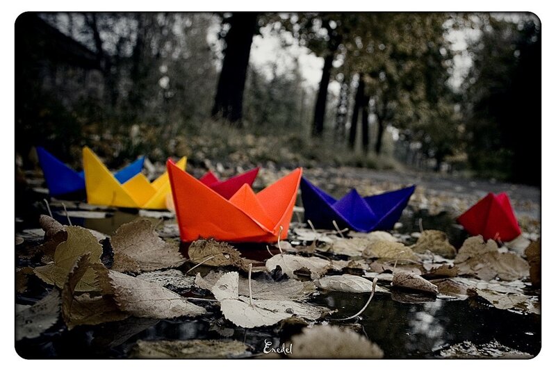 Colorful Paper Boats