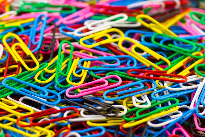 Colorful paper clips