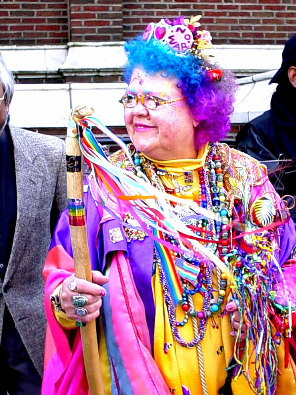 Colorful parade participant