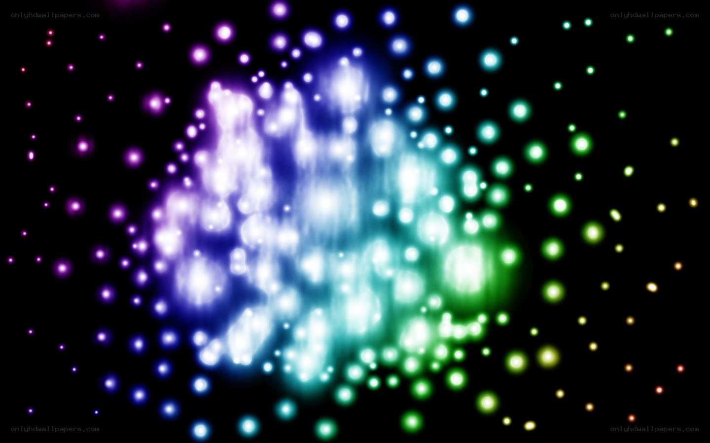 colorful particle burst
