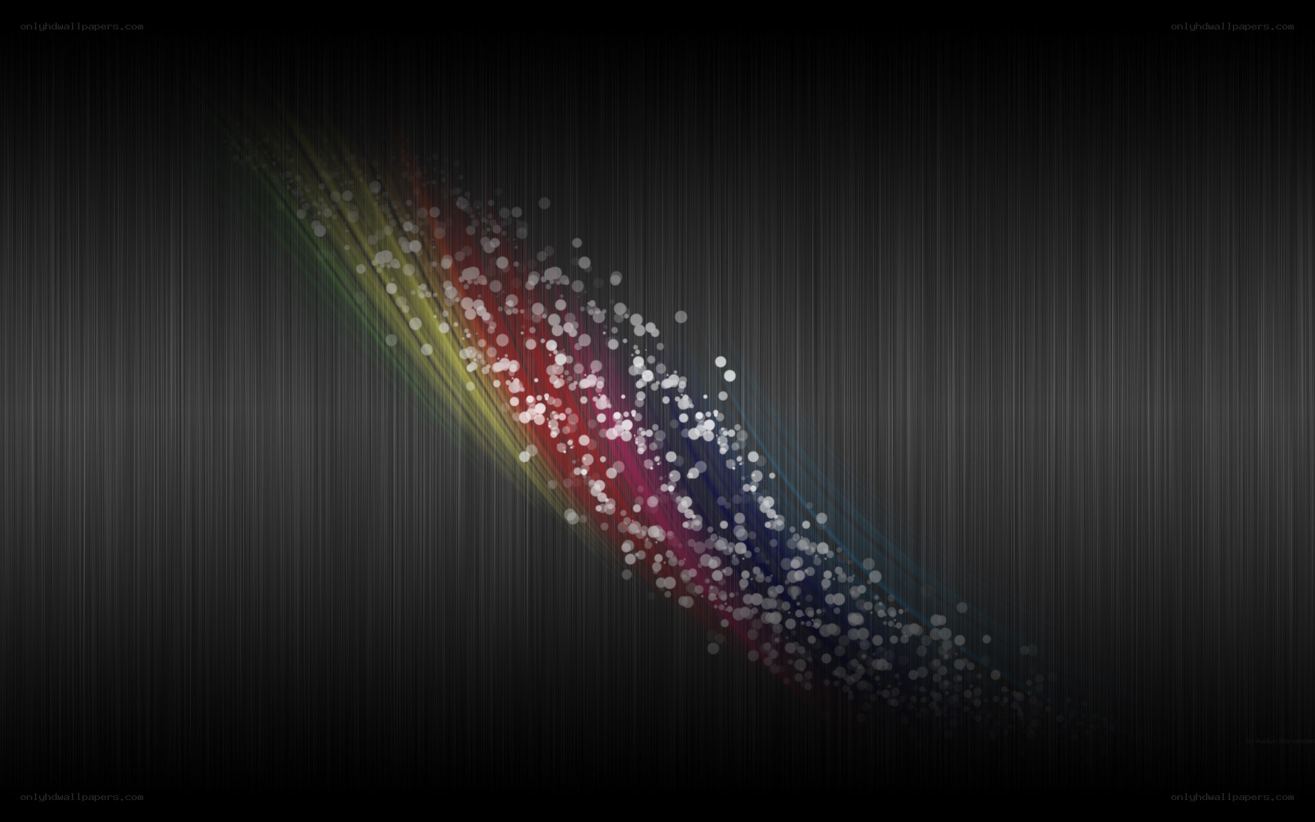 colorful particle burst