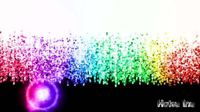Colorful Particle Burst — Purple