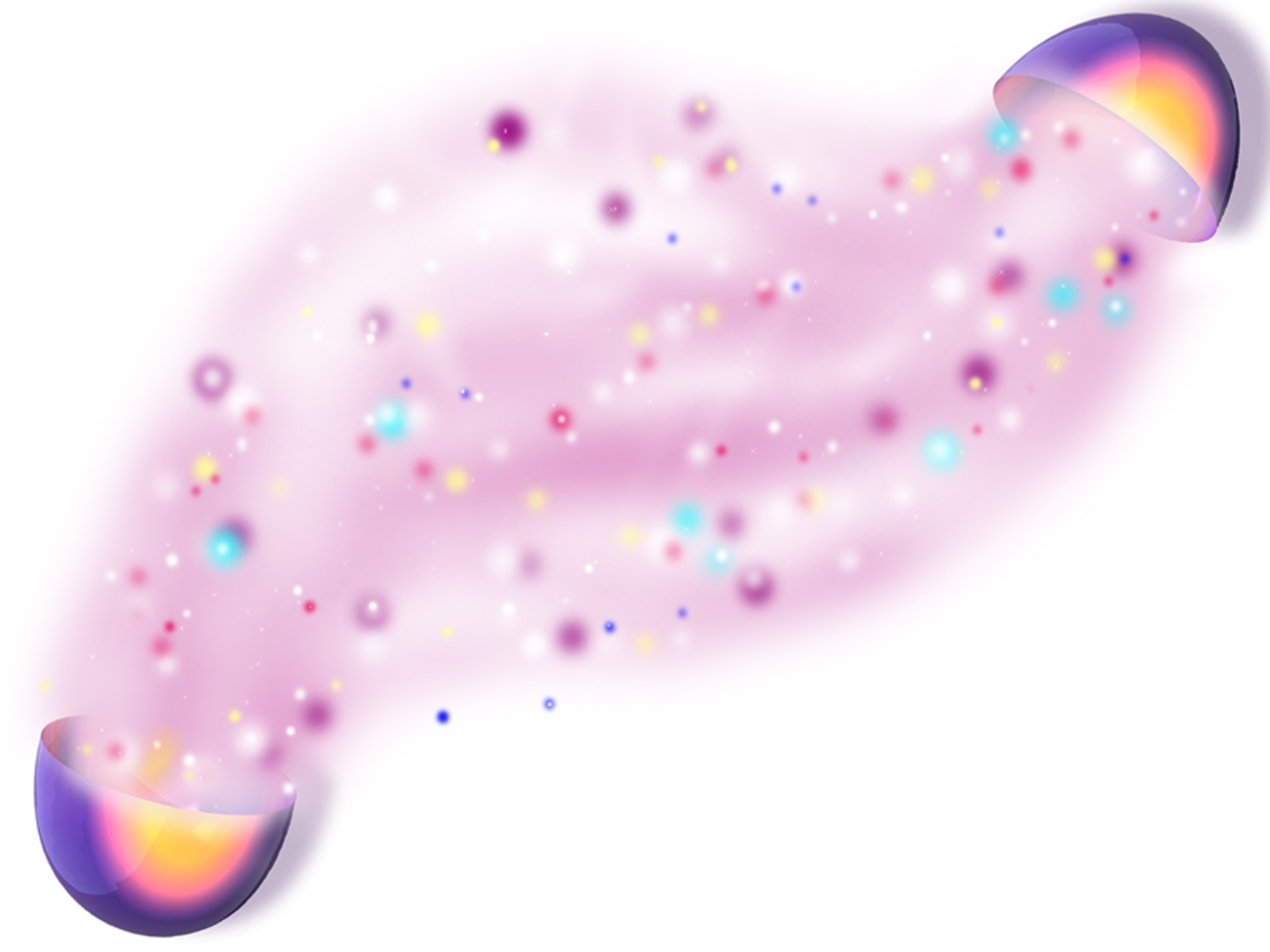 colorful particle stream