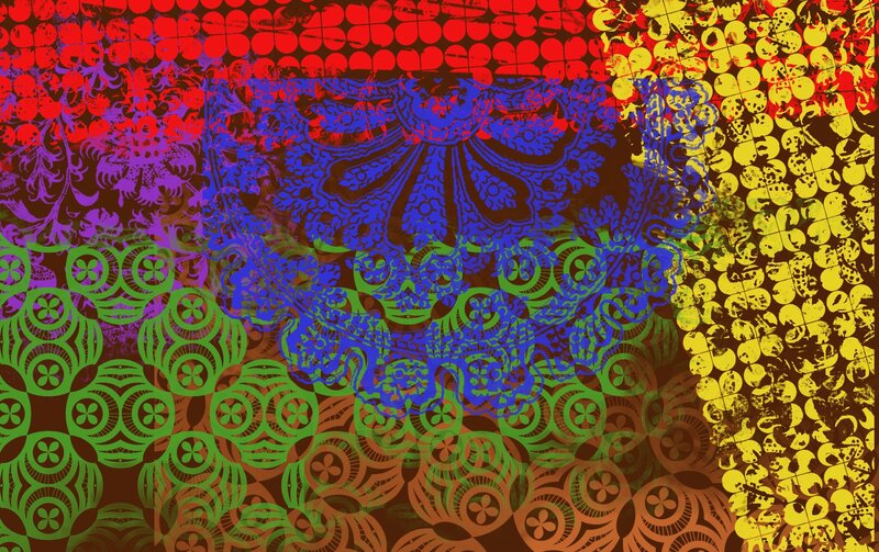 colorful pattern collage