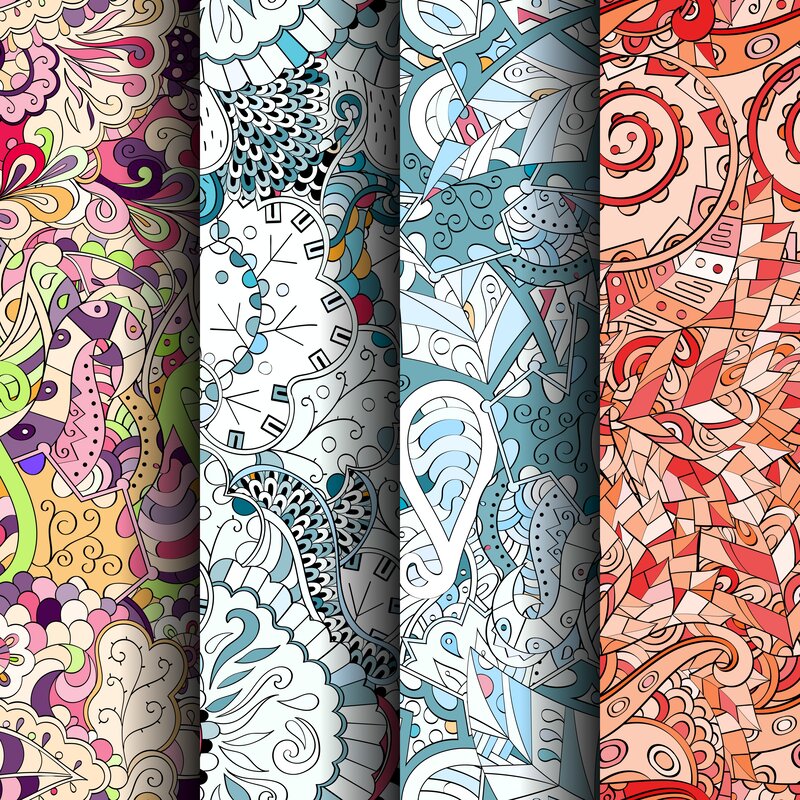 Colorful Pattern Designs — Pink
