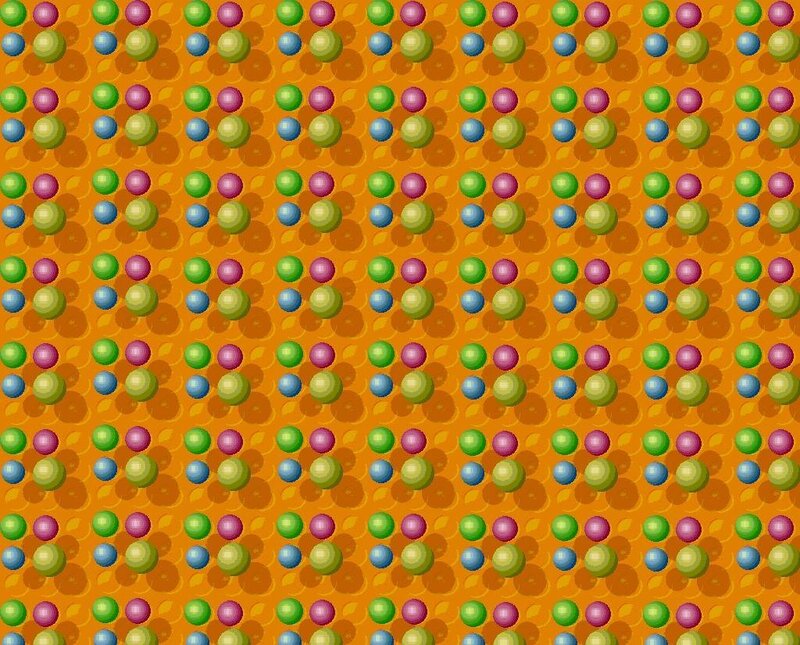 Colorful Pattern of Spheres