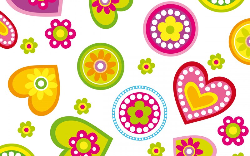 Colorful Pattern with Flowers