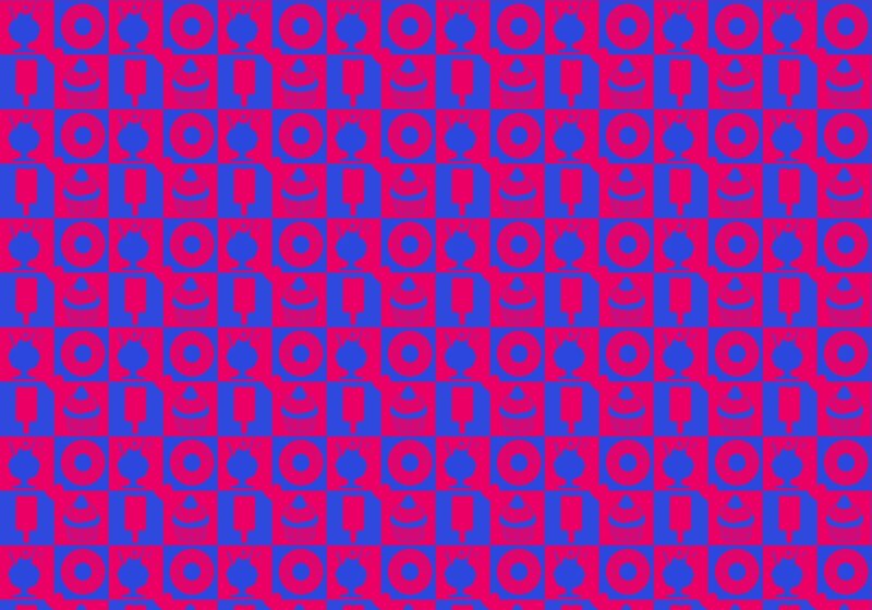 colorful pattern with sweets