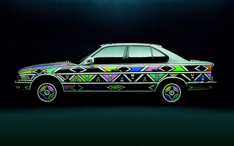 colorful patterned car