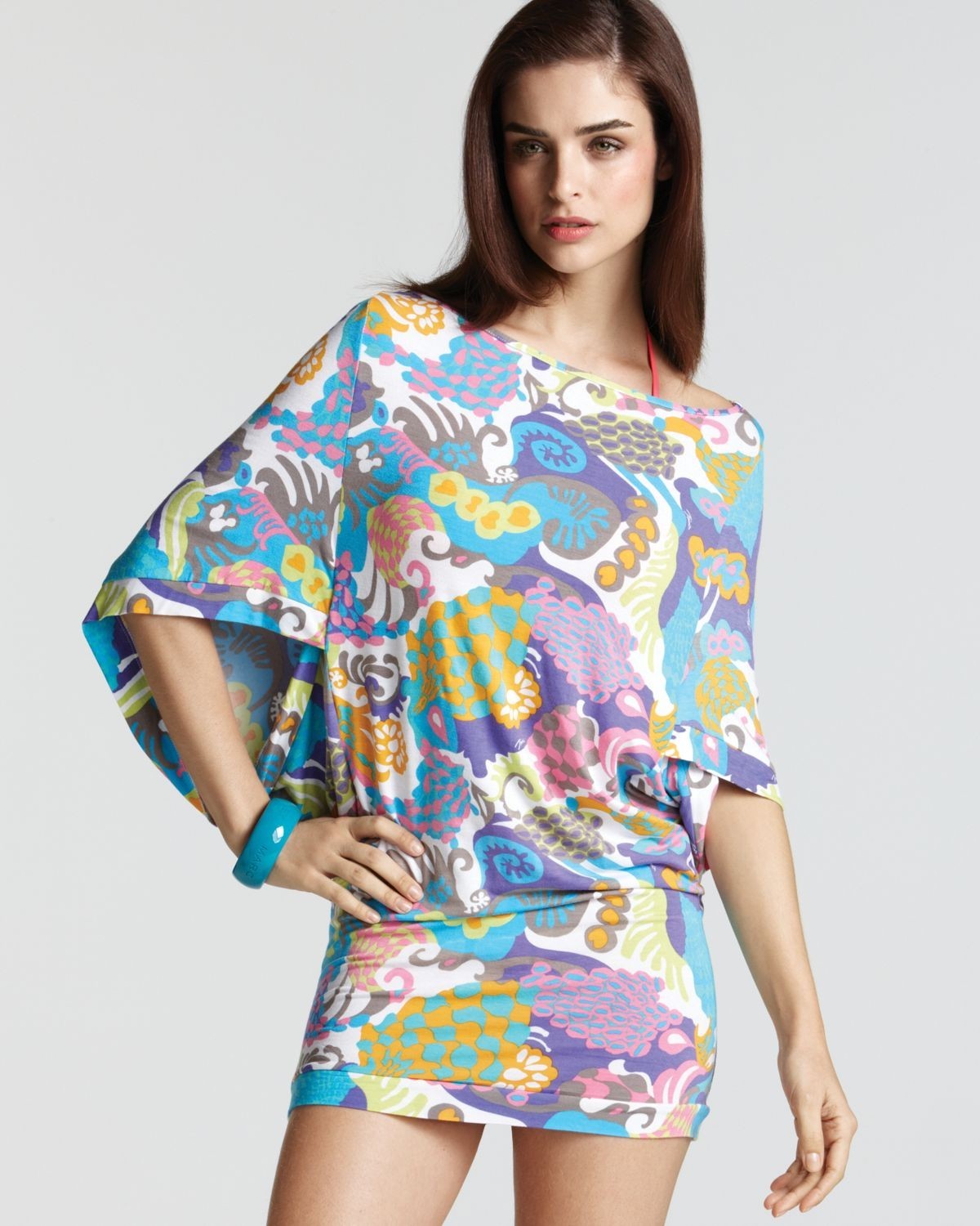 colorful patterned dress
