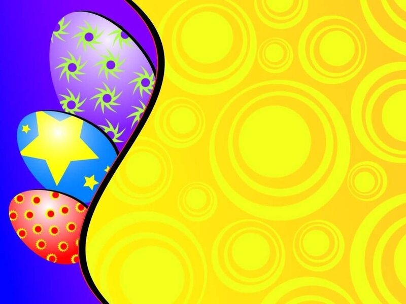 Colorful Patterned Eggs — Yellow