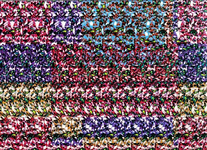 Colorful Patterned Fabric — Purple