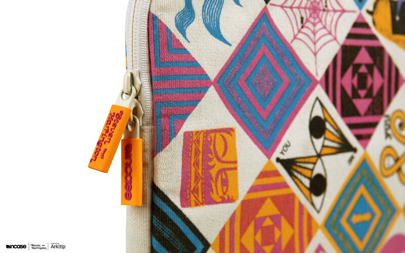 colorful patterned laptop sleeve