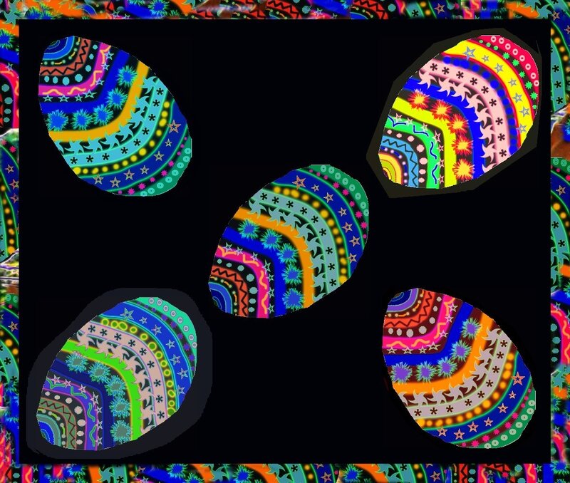 Colorful Patterned Ovals