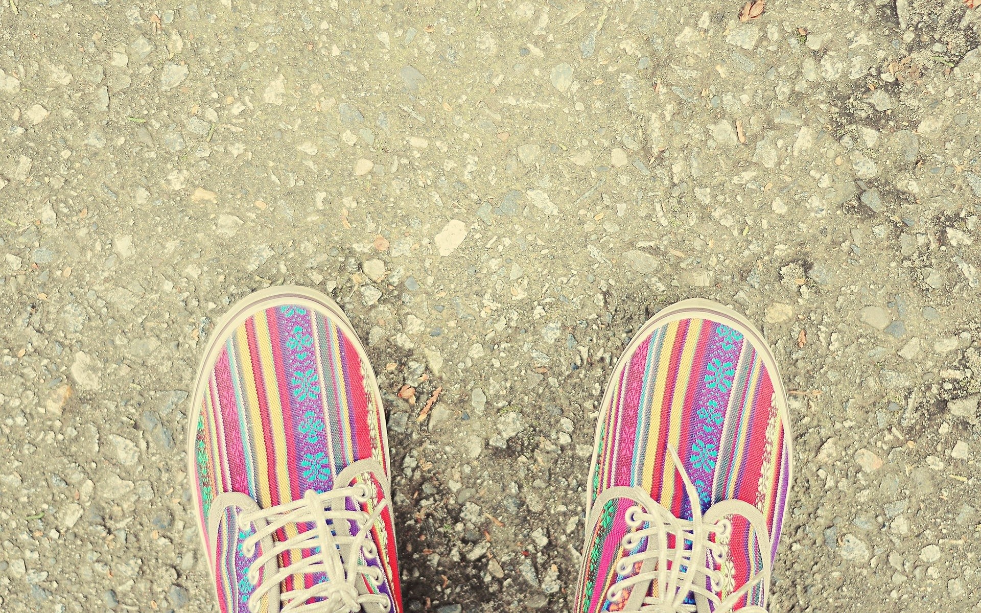 colorful patterned sneakers
