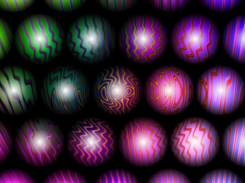 Colorful Patterned Spheres — Purple