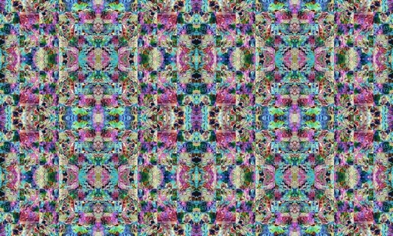 Colorful Patterned Tiles — Purple