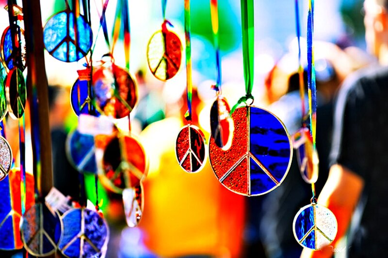 Colorful Peace Medallions
