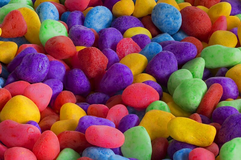 Colorful Pebbles — Red