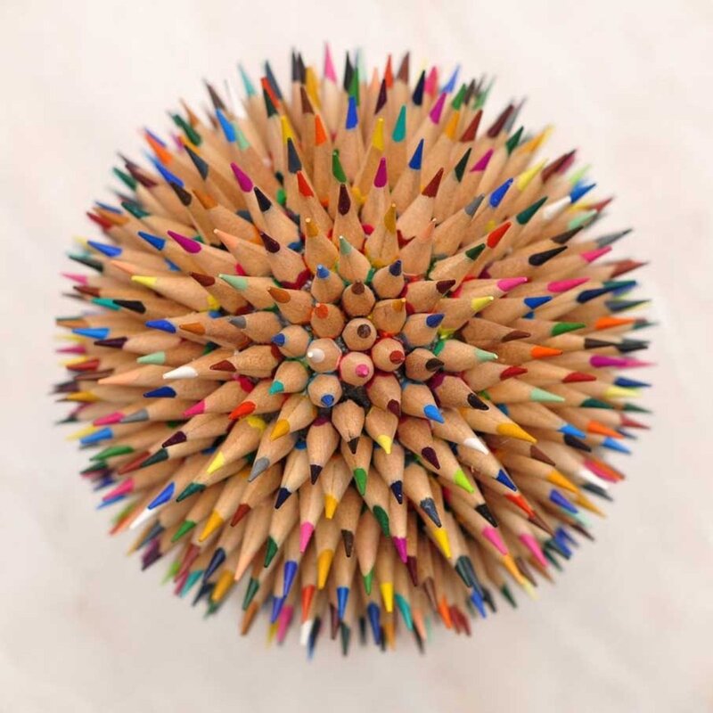 colorful pencil sphere