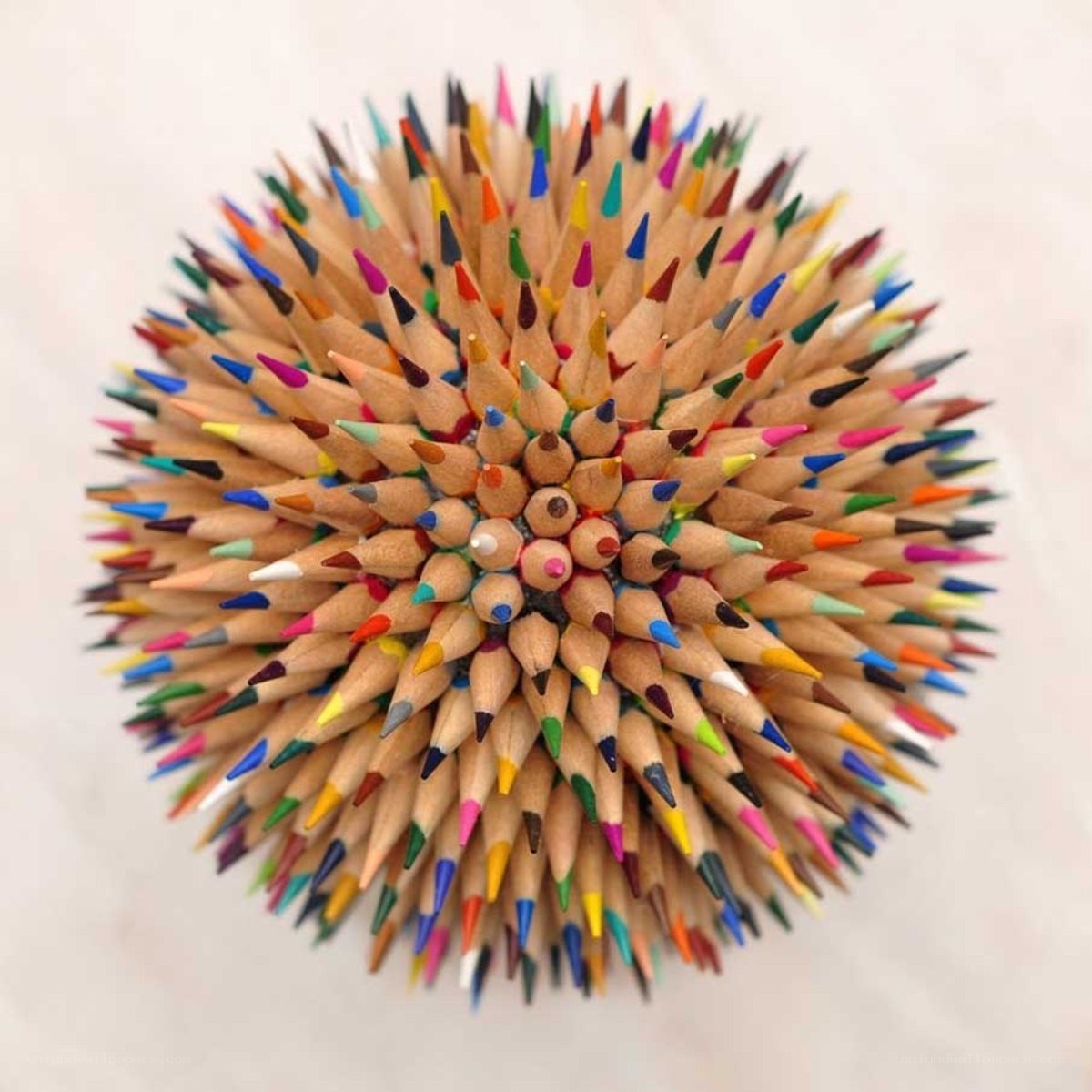 colorful pencil sphere