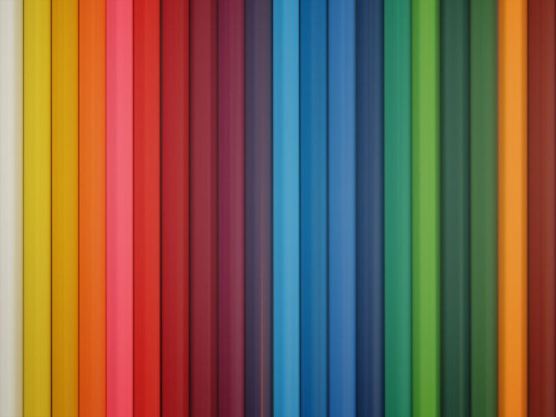Colorful pencil stripes