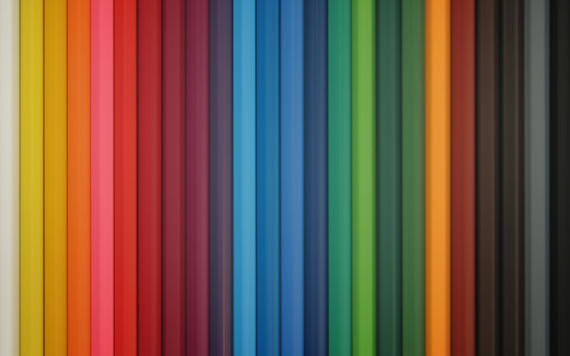 Colorful pencil stripes