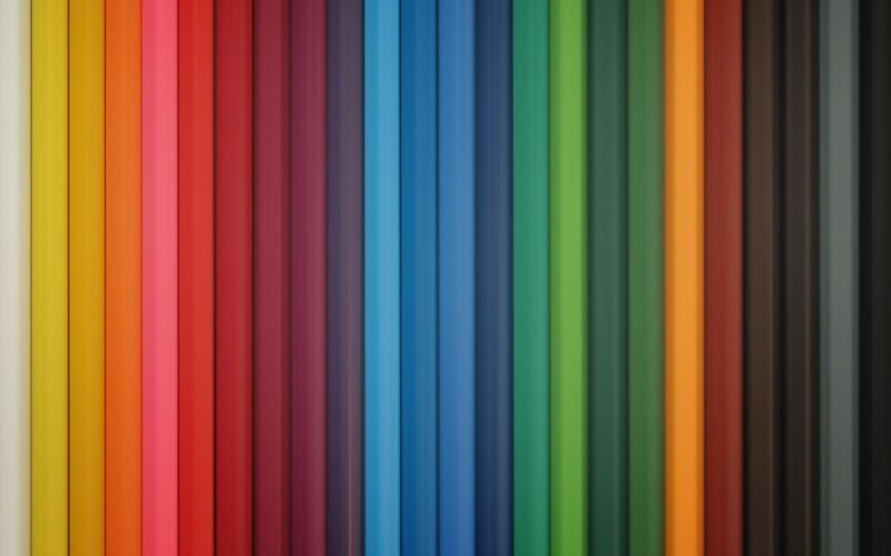 Colorful pencil stripes