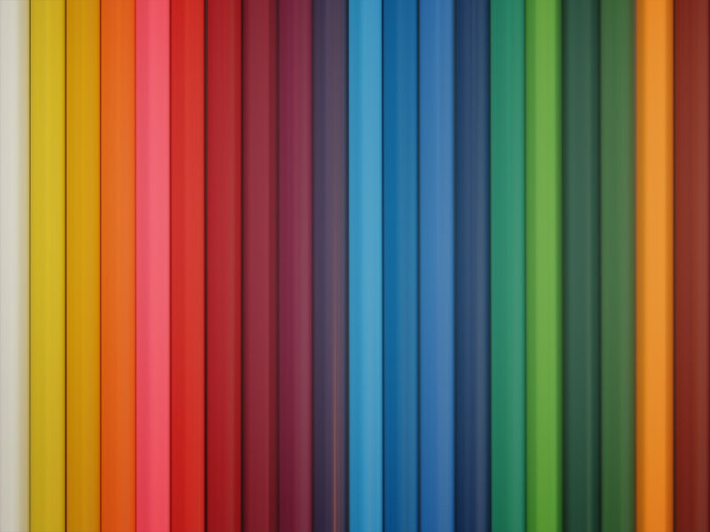 Colorful pencil stripes