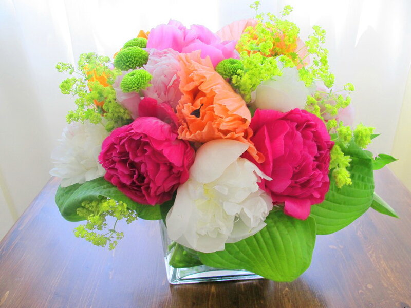 Colorful Peony Bouquet — Pink