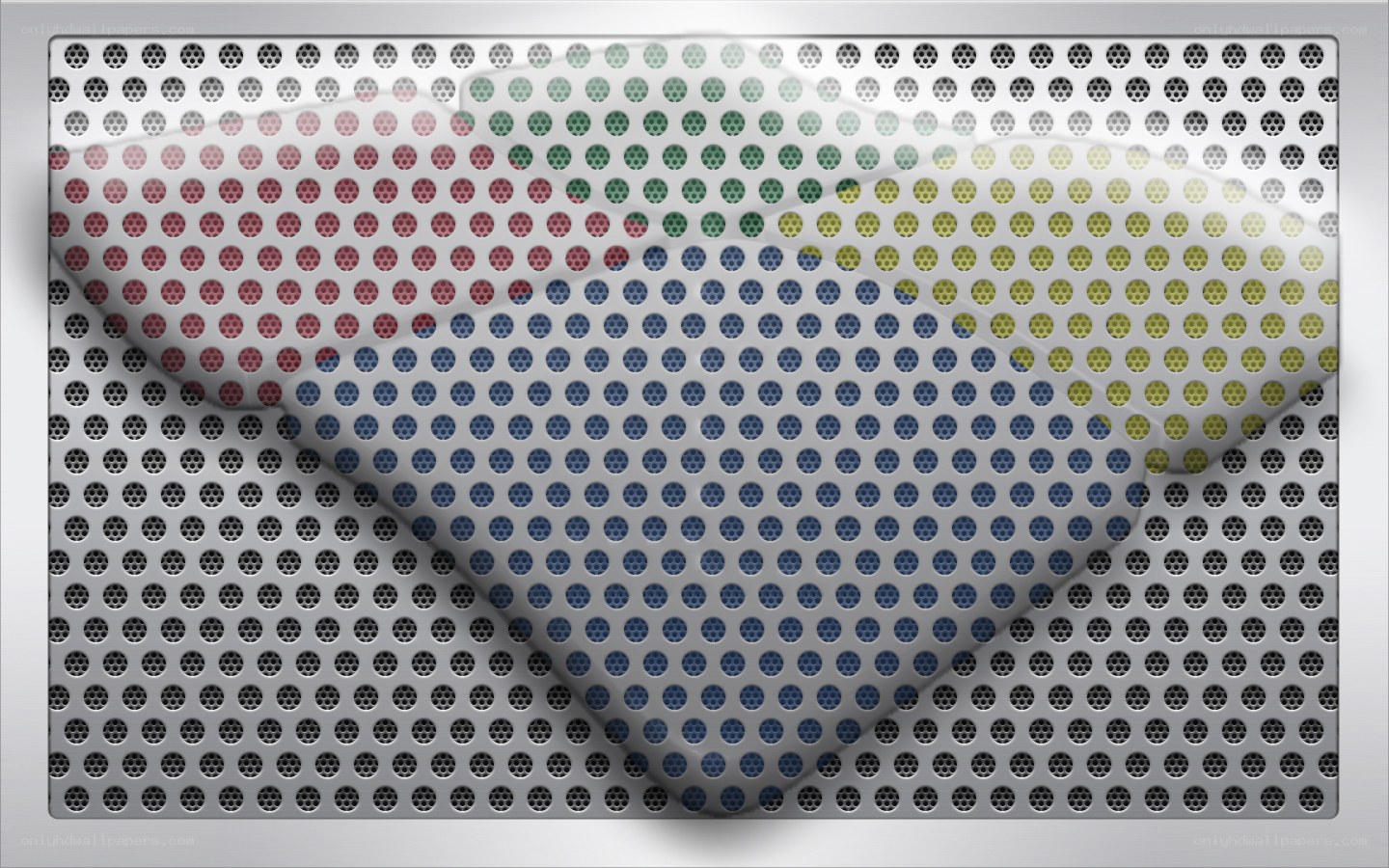 colorful perforated metal texture