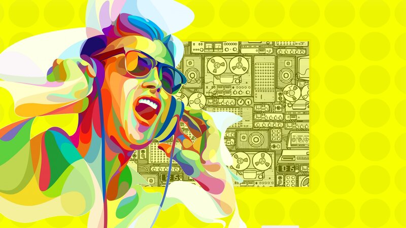 Colorful Person Singing