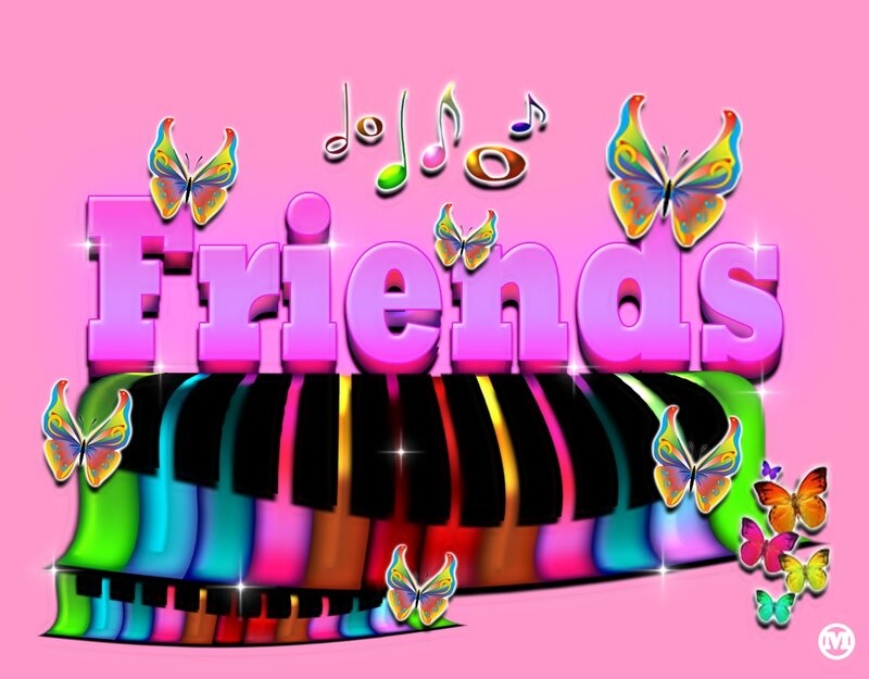 Colorful Piano Keys — Pink, Playful