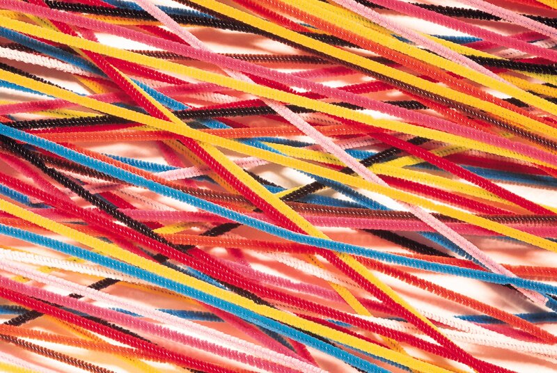Colorful pipe cleaners