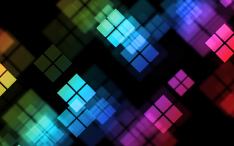 colorful pixel art cubes