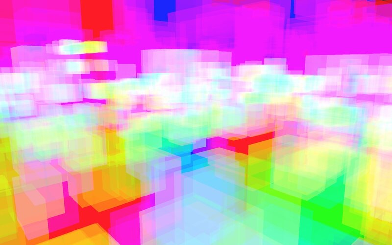 Colorful pixel art landscape