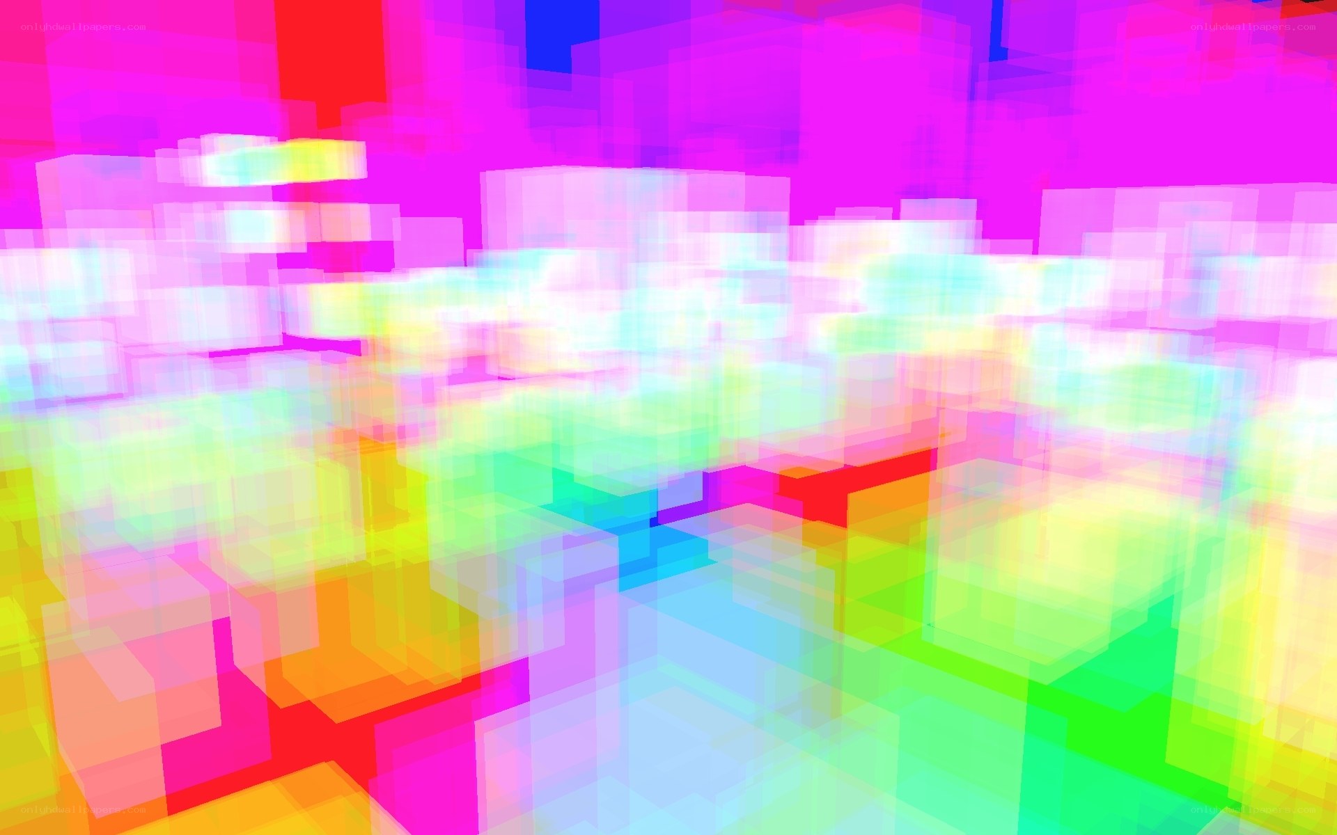Colorful pixel art landscape