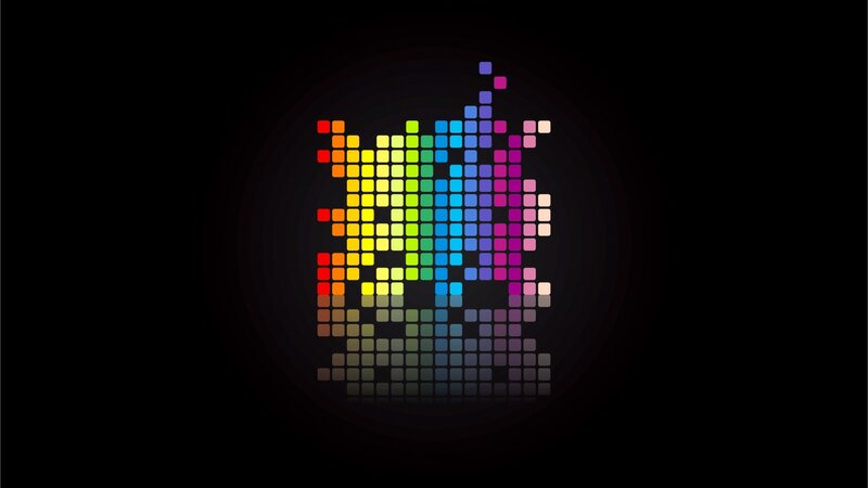colorful pixel art logo