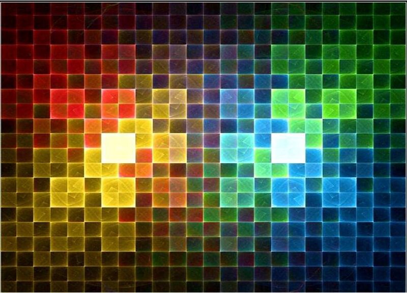 Colorful pixel art pattern