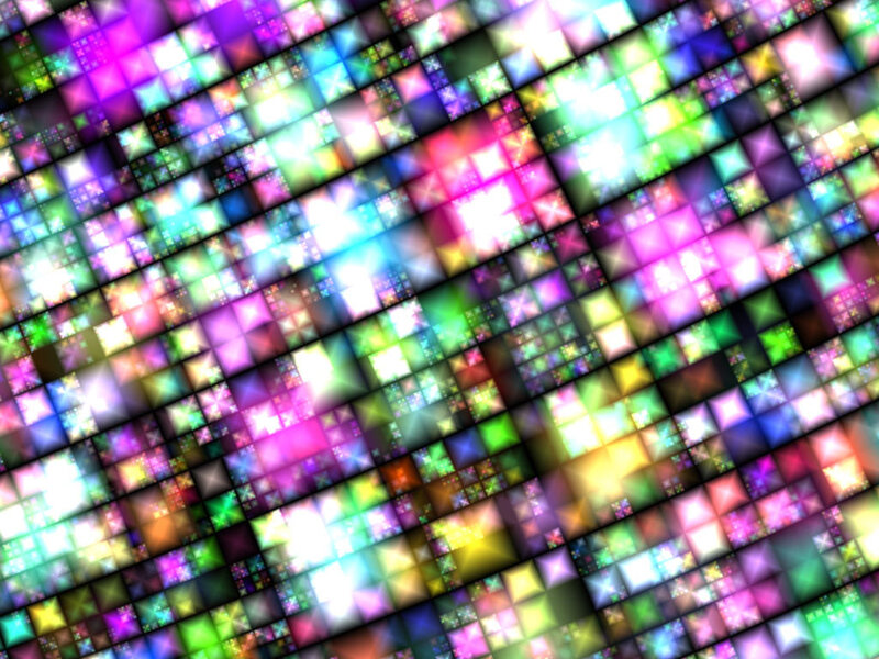 colorful pixel grid background