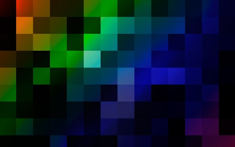 Colorful Pixel Grid — Green